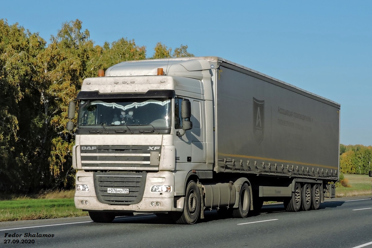 Москва, № Р 076 НО 799 — DAF XF105 FT