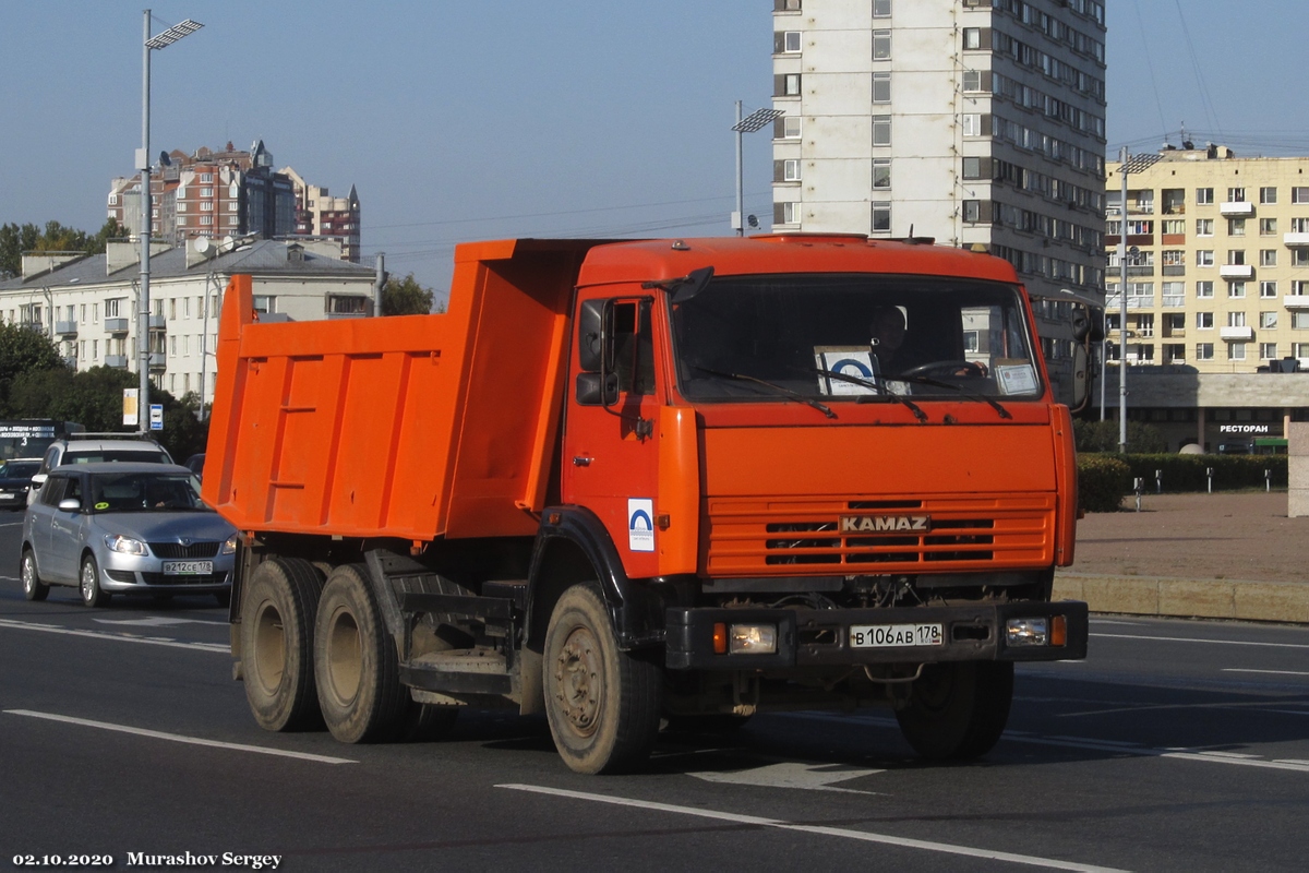 Санкт-Петербург, № В 106 АВ 178 — КамАЗ-65115-D3