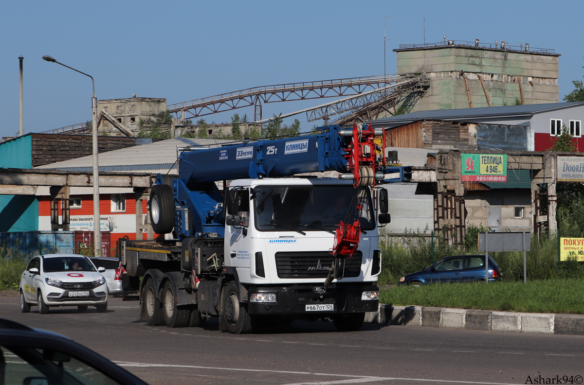 Красноярский край, № Р 667 ОТ 124 — МАЗ-6312C3