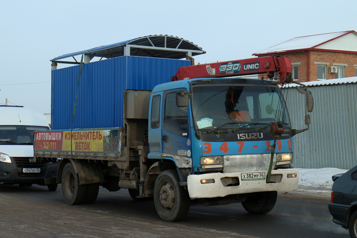 Омская область, № Х 382 МУ 55 — Isuzu Forward (общая модель)