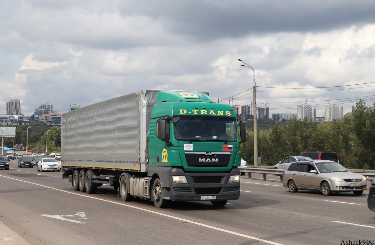 Московская область, № Х 725 ТЕ 750 — MAN TGX ('2007) 18.400