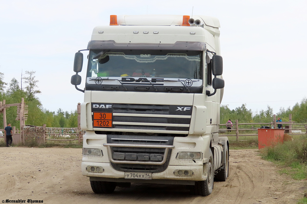 Саха (Якутия), № У 704 КХ 14 — DAF XF105 FT