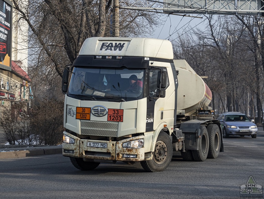 Алматы, № A 377 HO — FAW J6 CA4250