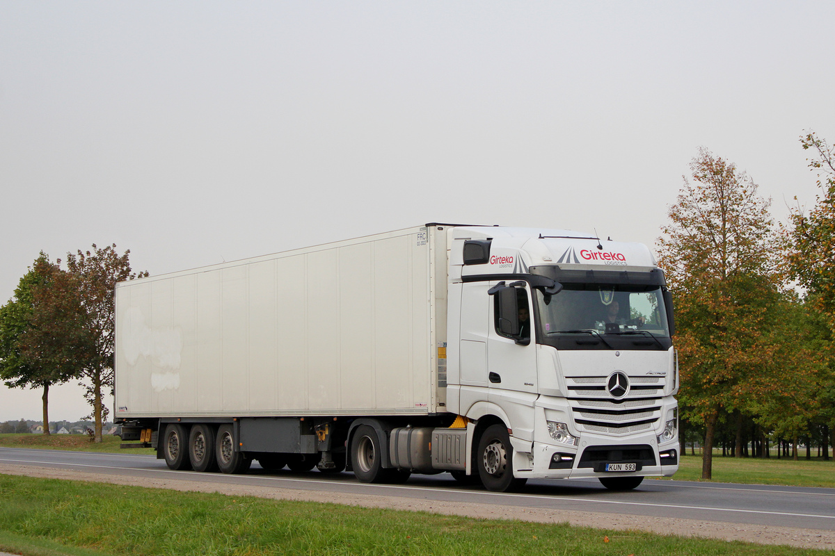 Литва, № KUN 593 — Mercedes-Benz Actros ('2011) 1845