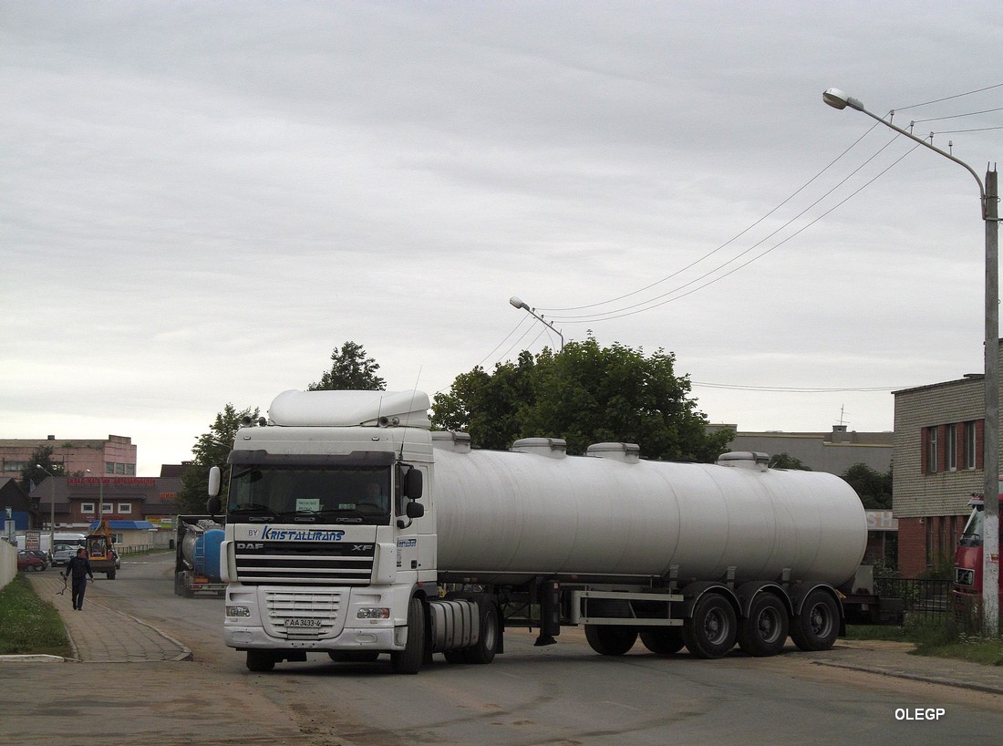 Гродненская область, № АА 3433-4 — DAF XF105 FT