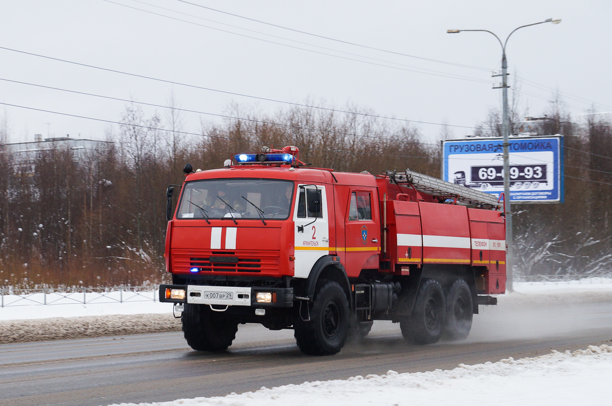 Архангельская область, № К 007 ВР 29 — КамАЗ-43118-15 [43118R]