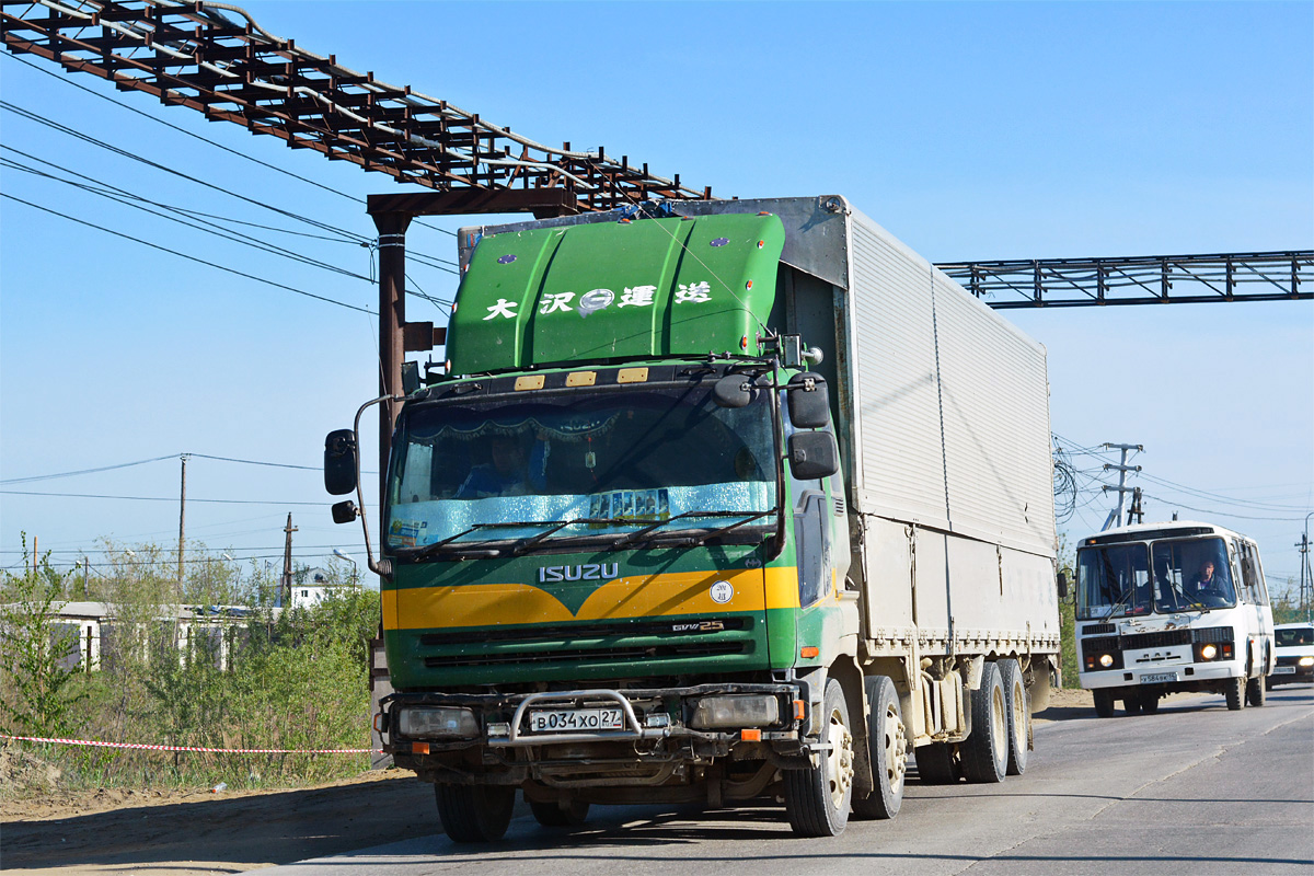 Хабаровский край, № В 034 ХО 27 — Isuzu Giga (общая модель)