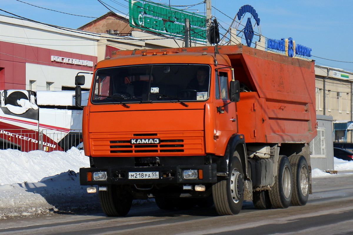 Омская область, № М 218 РА 55 — КамАЗ-55111-15 [55111R]