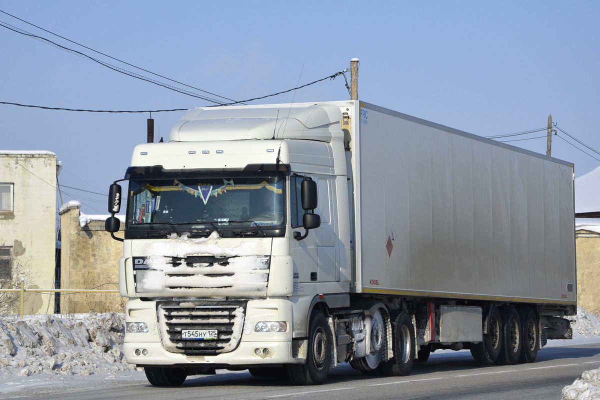 Приморский край, № Т 545 НУ 125 — DAF XF105 FTG