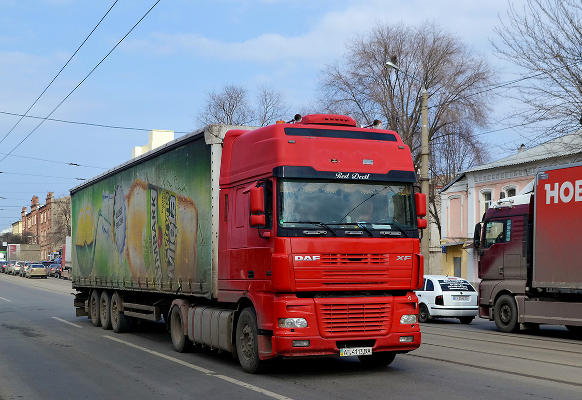 Ивано-Франковская область, № АТ 4113 ВА — DAF XF95 FT