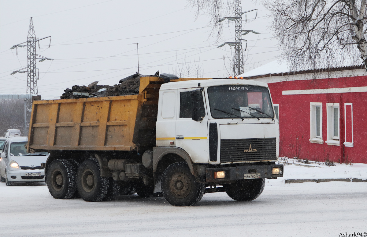 Красноярский край, № М 367 НС 124 — МАЗ-551605