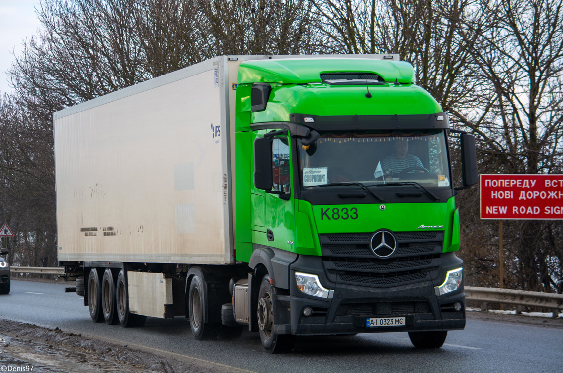 Киевская область, № K833 — Mercedes-Benz Actros ('2018) 1842