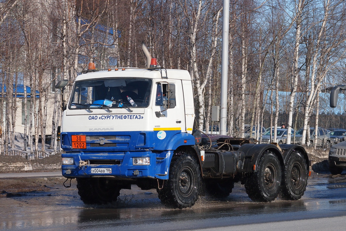 Ханты-Мансийский автоном.округ, № Х 004 ВВ 186 — КамАЗ-53504-46