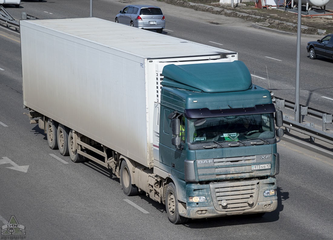 Туркестанская область, № 973 NIB 13 — DAF XF105 FT