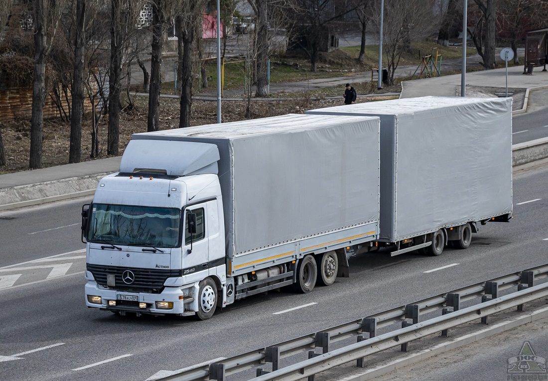 Алматинская область, № 578 AUY 05 — Mercedes-Benz Actros ('1997) 2540