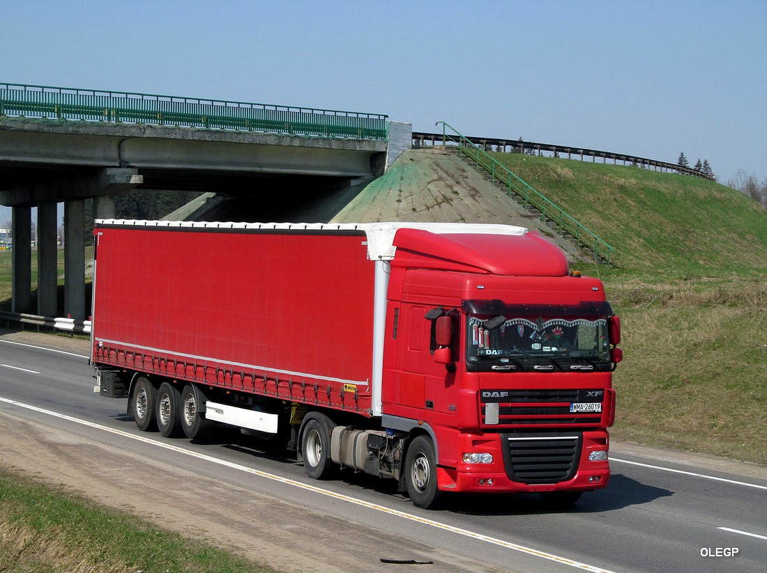 Польша, № WMA 26019 — DAF XF105 FT