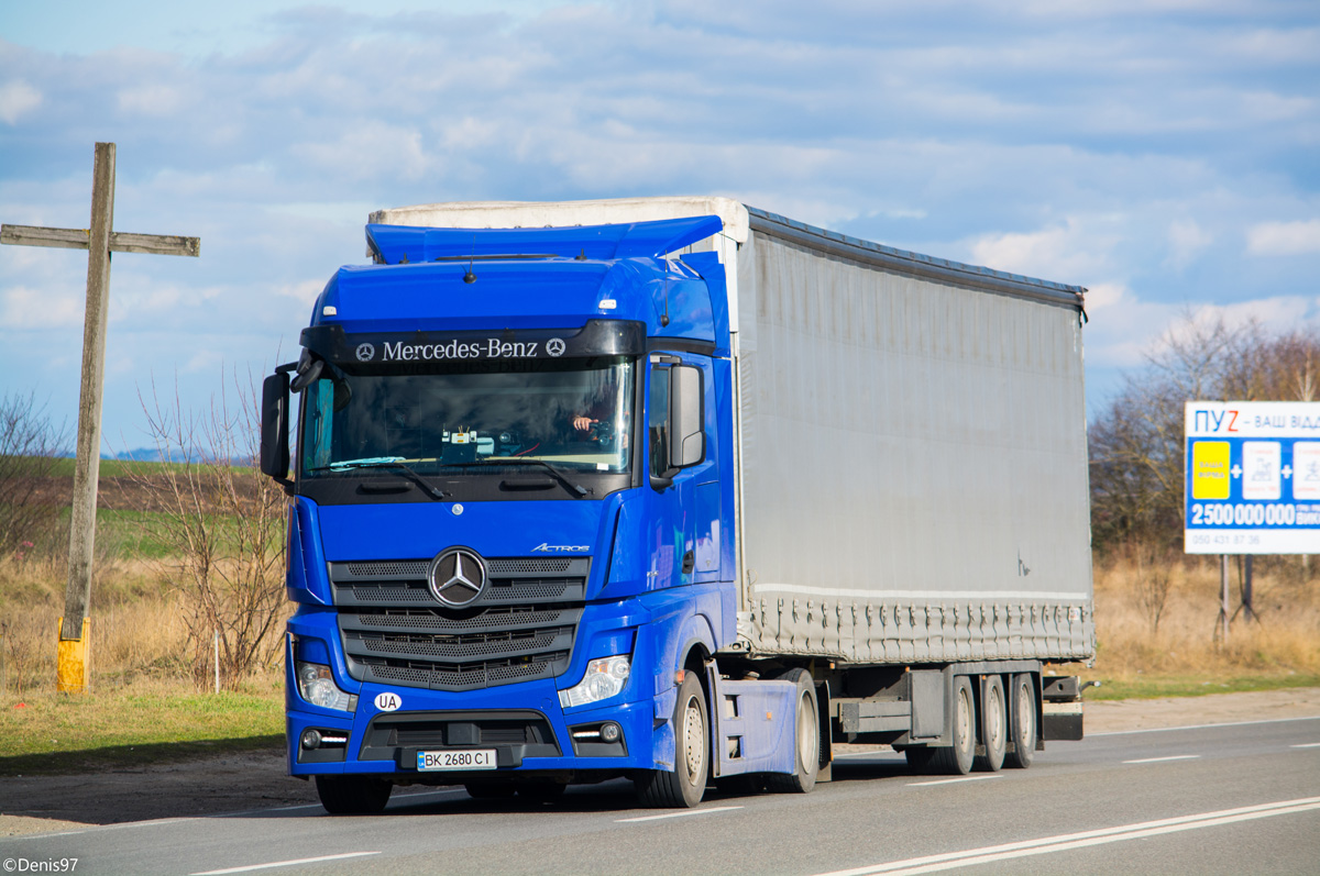 Ровненская область, № ВК 2680 СІ — Mercedes-Benz Actros ('2011) 1845