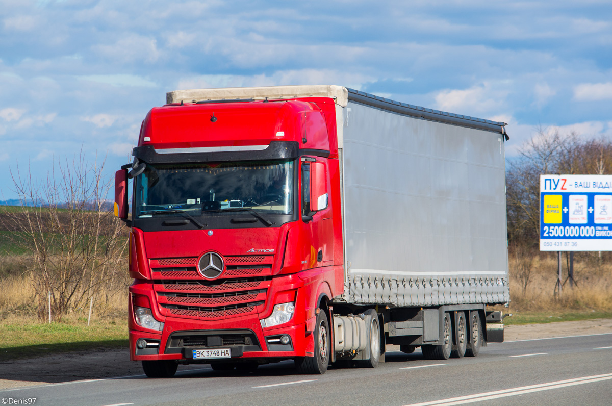 Ровненская область, № ВК 3748 НА — Mercedes-Benz Actros ('2011) 1848