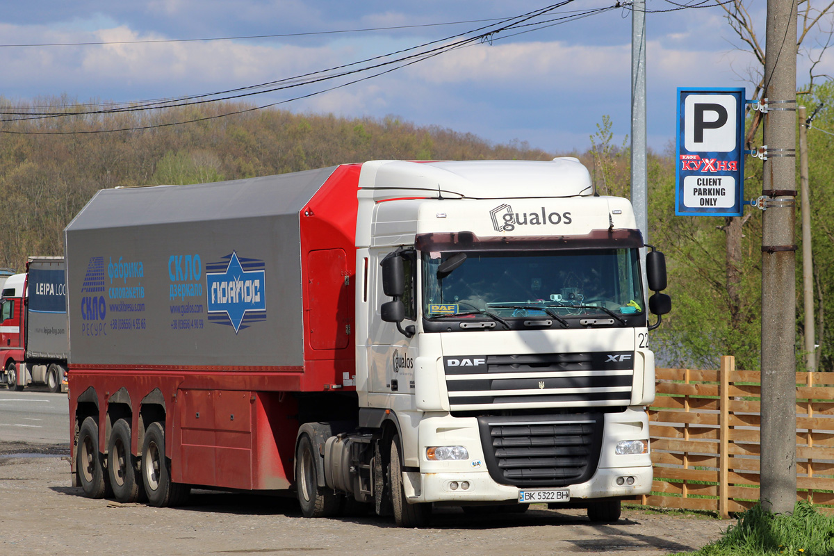 Ровненская область, № ВК 5322 ВН — DAF XF105 FT