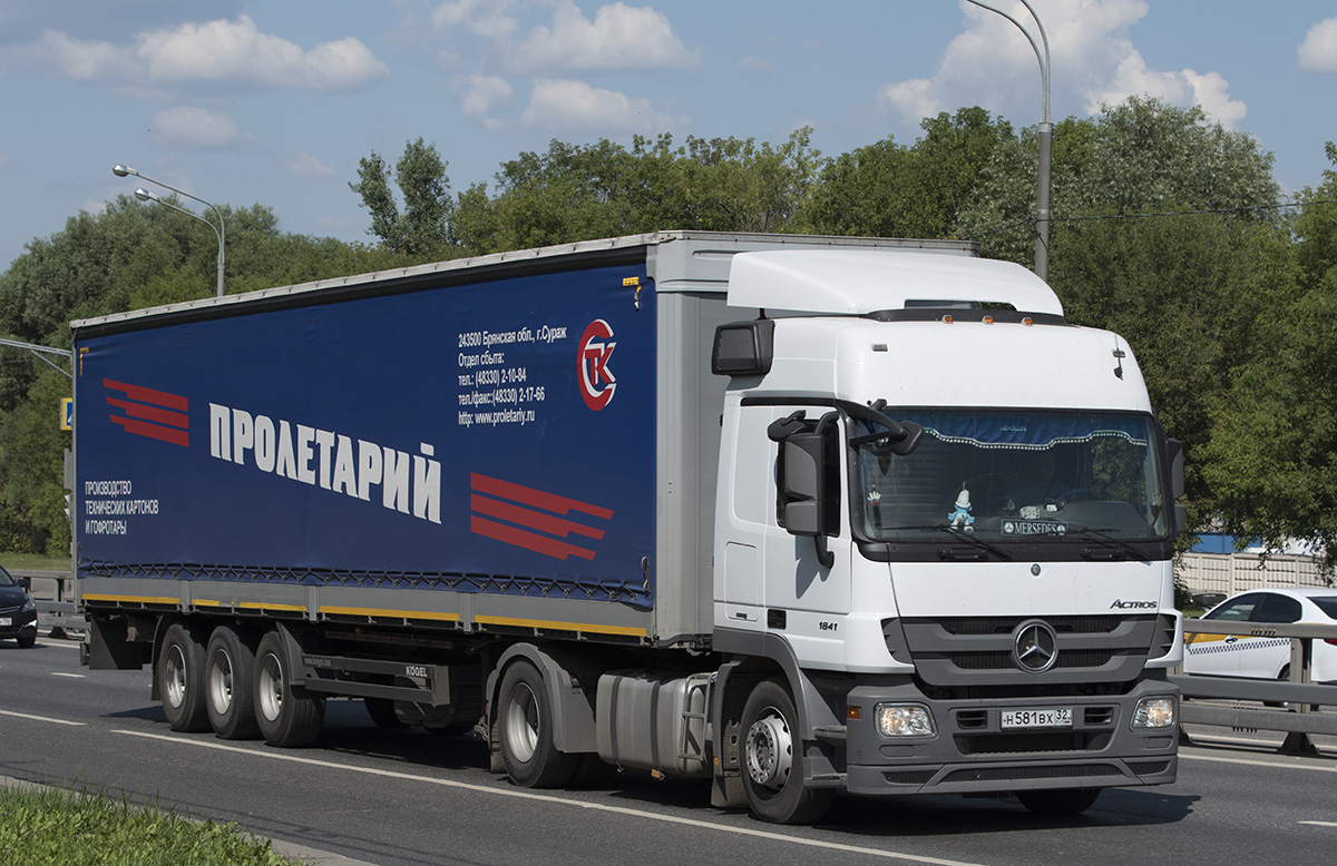 Брянская область, № Н 581 ВХ 32 — Mercedes-Benz Actros '09 1841 [Z9M]