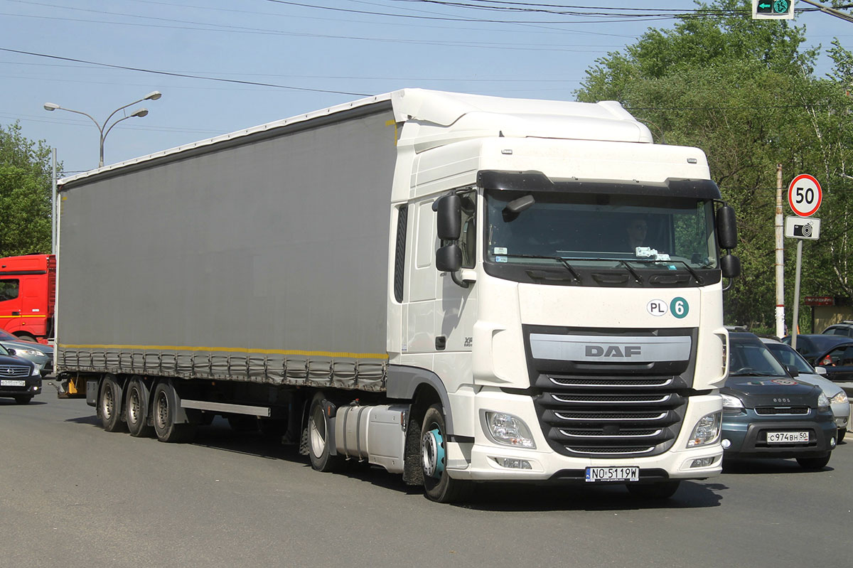 Польша, № NO 5119W — DAF XF Euro6 FT