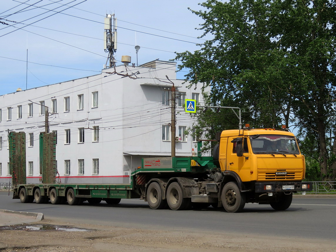 Кировская область, № В 222 ОН 43 — КамАЗ-65116-N3