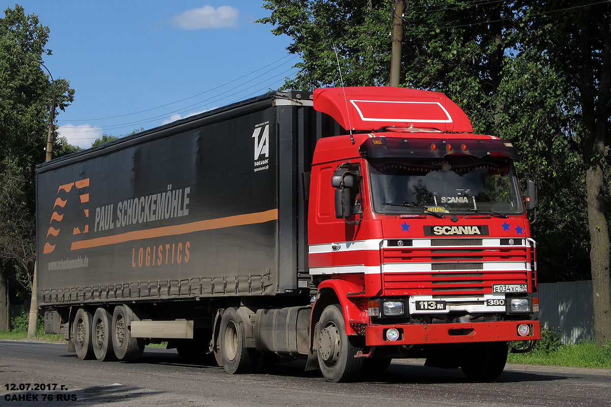 Московская область, № Е 034 ХС 90 — Scania (II) R113M