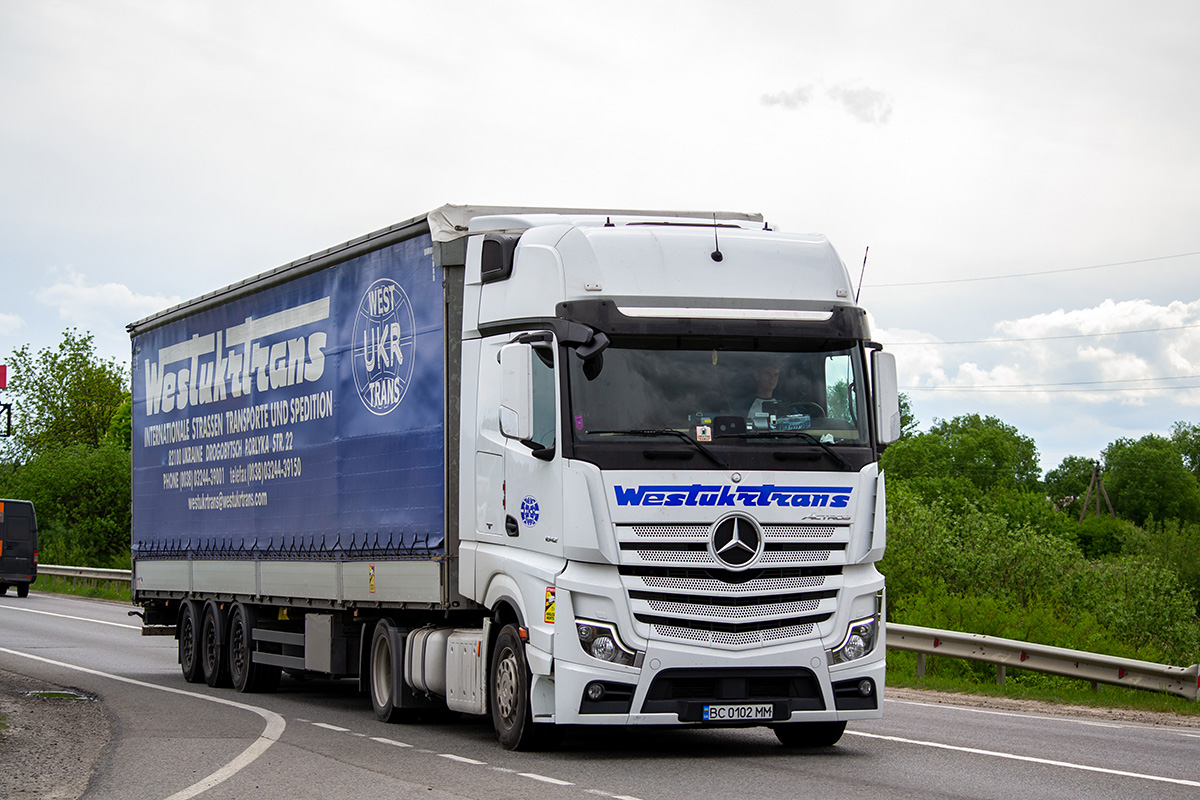 Львовская область, № ВС 0102 ММ — Mercedes-Benz Actros ('2011) 1842