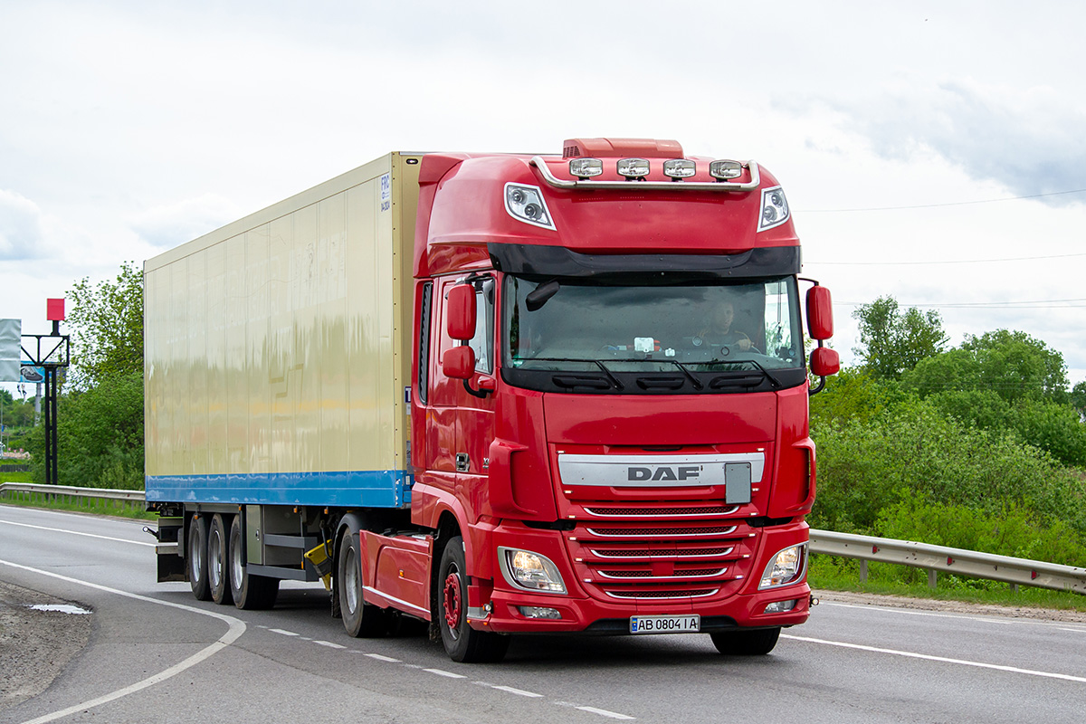 Винницкая область, № АВ 0804 ІА — DAF XF Euro6 FT