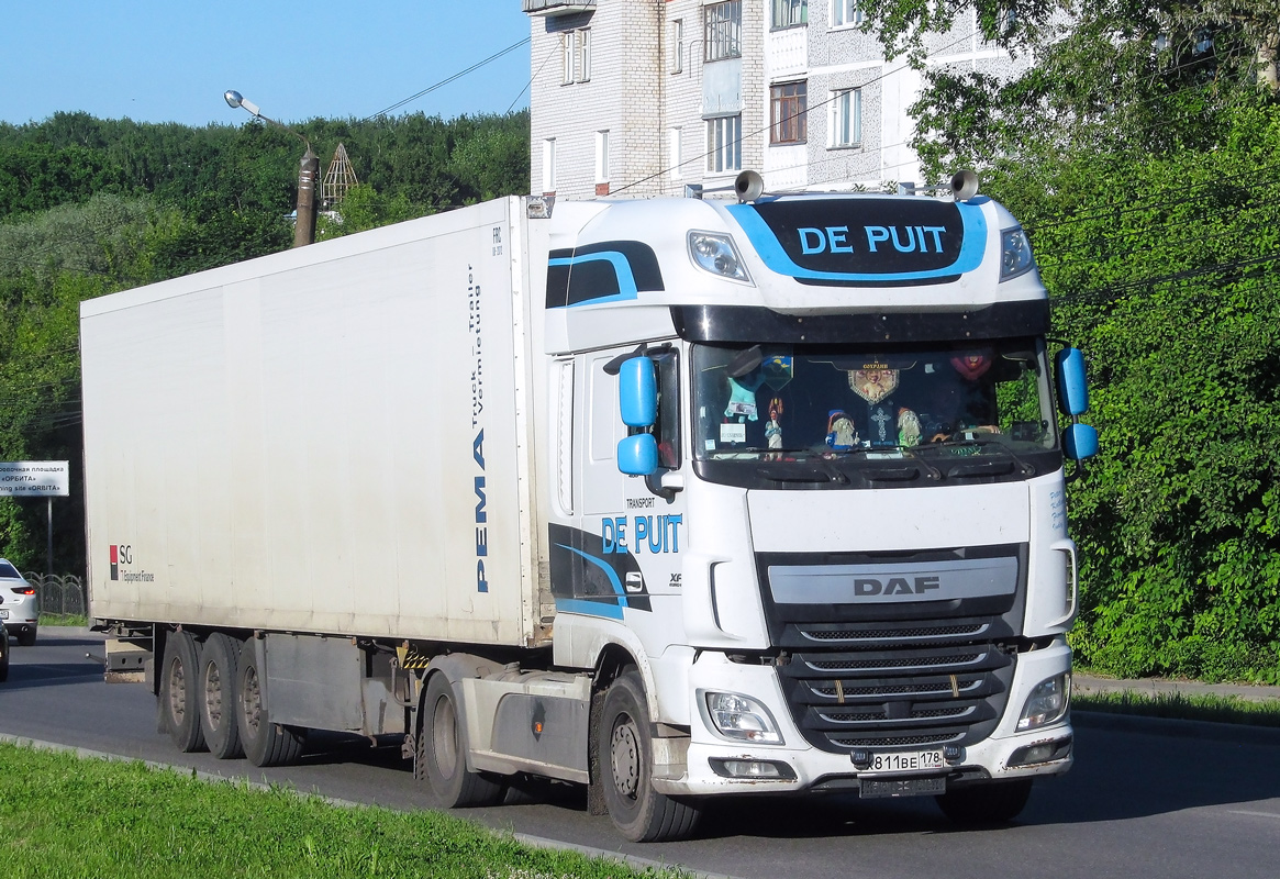 Тульская область, № Х 811 ВЕ 178 — DAF XF Euro6 FT