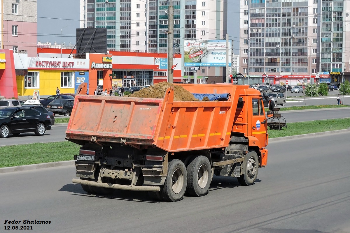 Курганская область, № А 706 КМ 45 — КамАЗ-65115-42