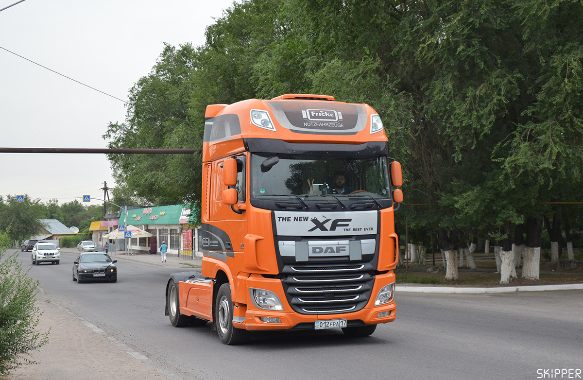 Шымкент, № 012 FPA 17 — DAF XF Euro6 FT