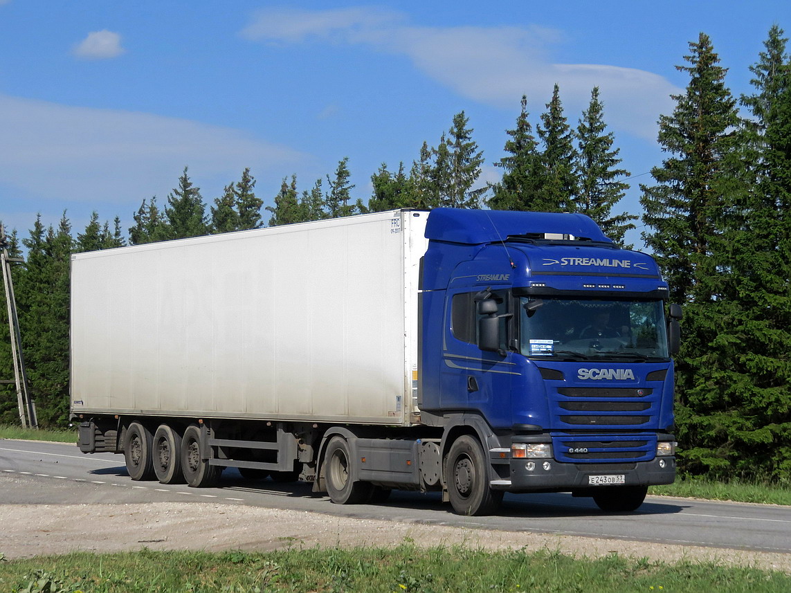 Новгородская область, № Е 243 ОВ 53 — Scania ('2013) G440