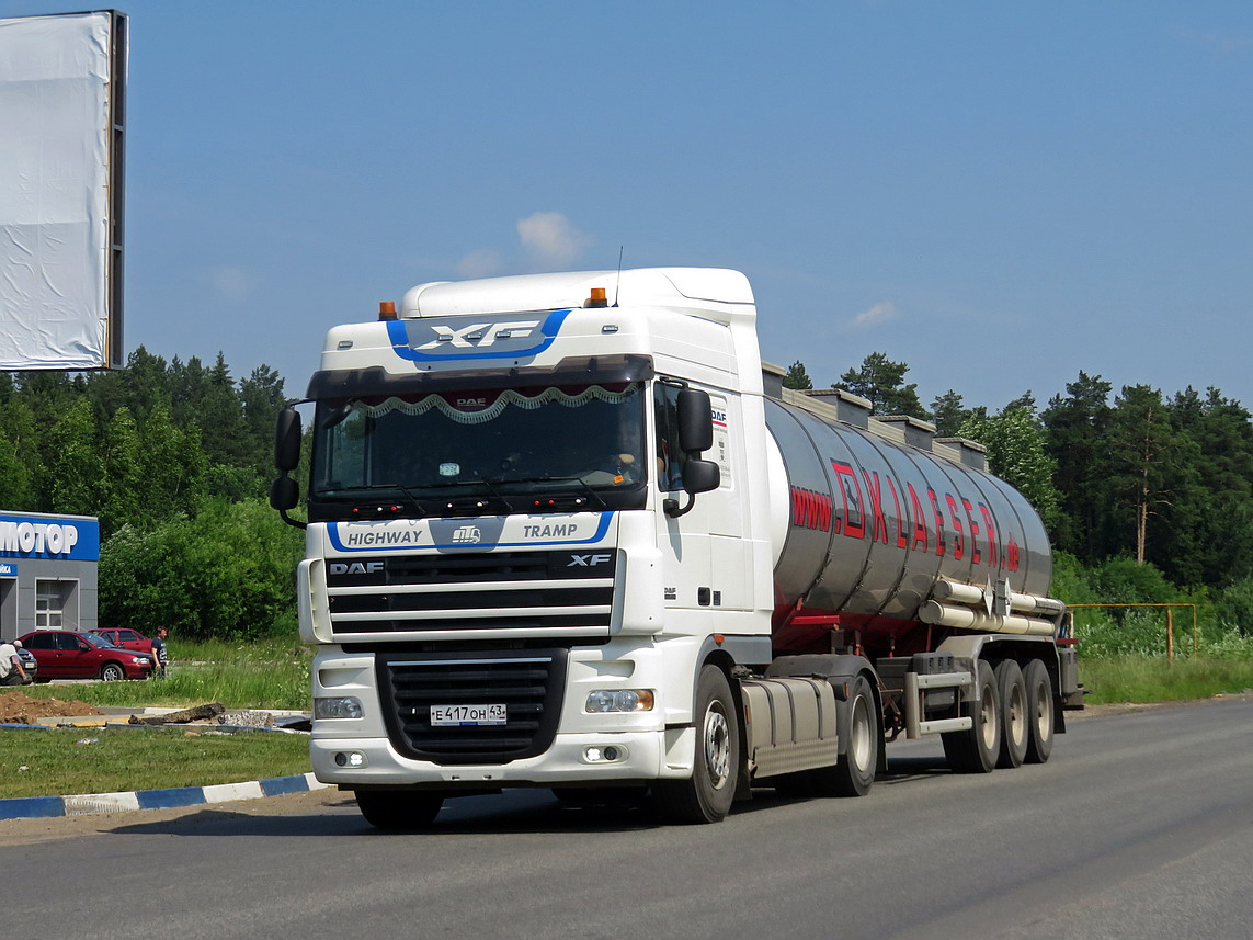 Кировская область, № Е 417 ОН 43 — DAF XF105 FT