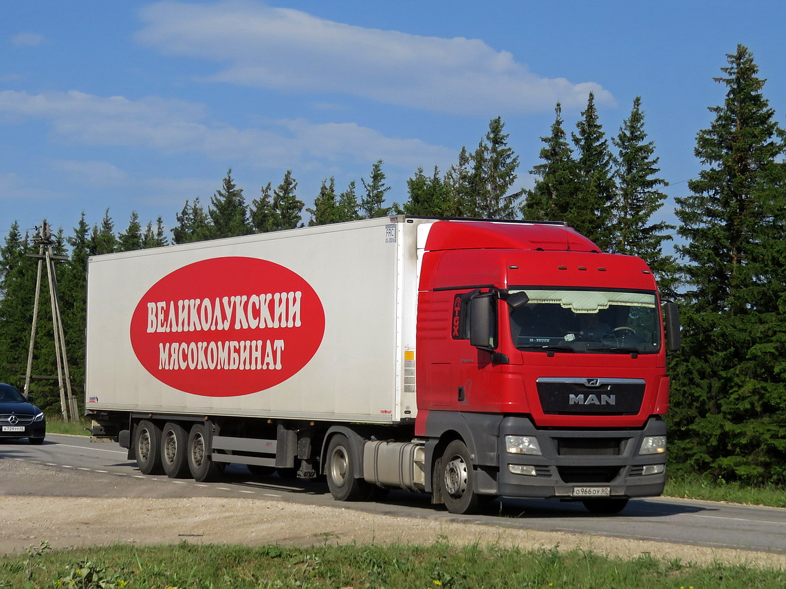 Псковская область, № О 966 ОУ 60 — MAN TGX ('2007) 18.440