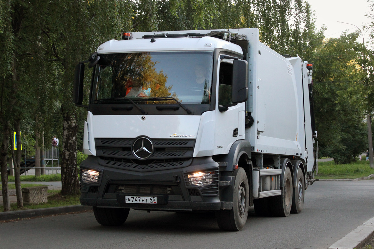 Кировская область, № А 747 РТ 43 — Mercedes-Benz Actros ('2018) 2836