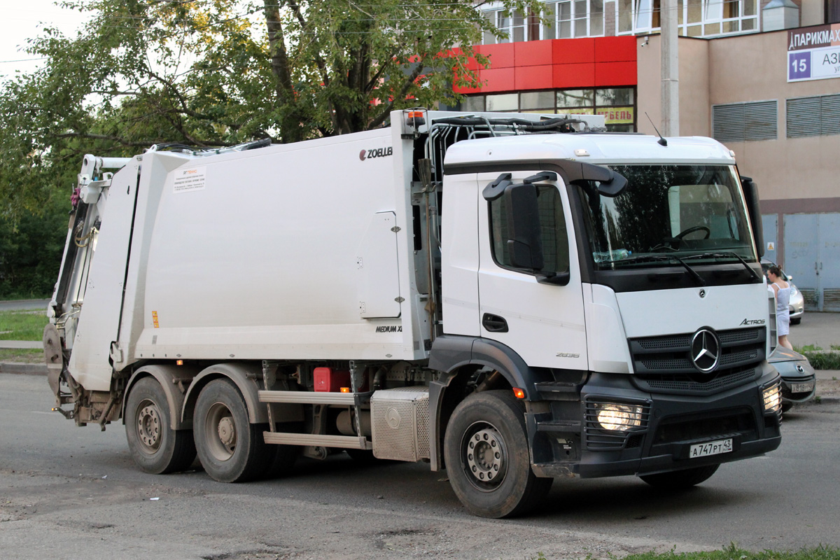 Кировская область, № А 747 РТ 43 — Mercedes-Benz Actros ('2018) 2836