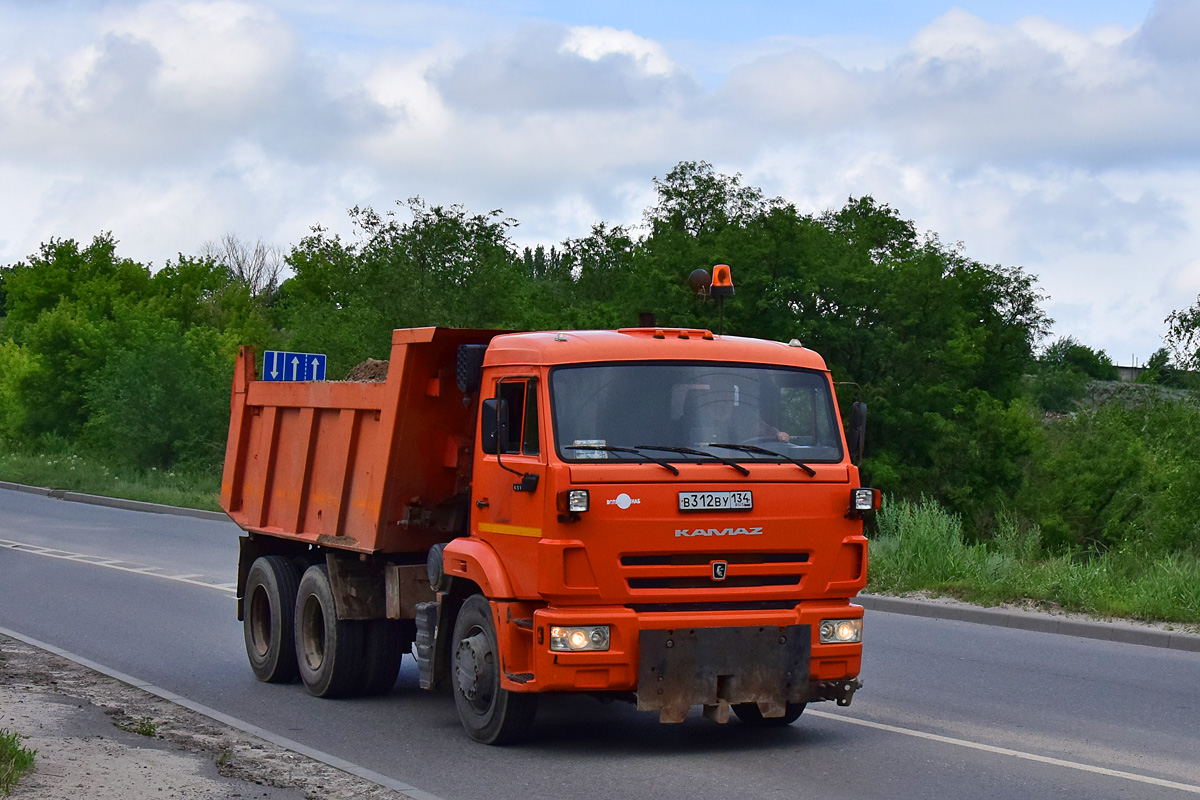 Волгоградская область, № В 312 ВУ 134 — КамАЗ-65115-L4