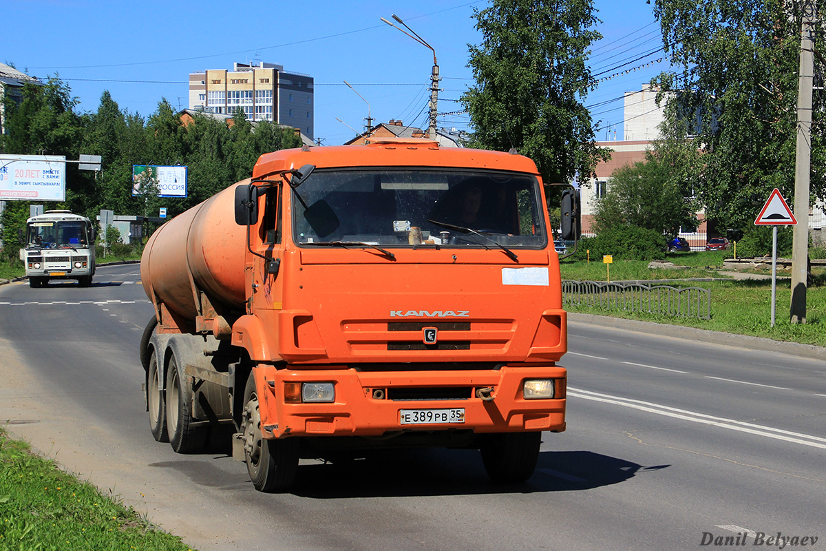 Вологодская область, № Е 389 РВ 35 — КамАЗ-65115-D3