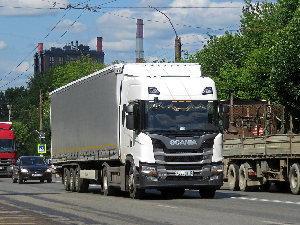 Кировская область, № А 580 ХЕ 43 — Scania ('2016) G440