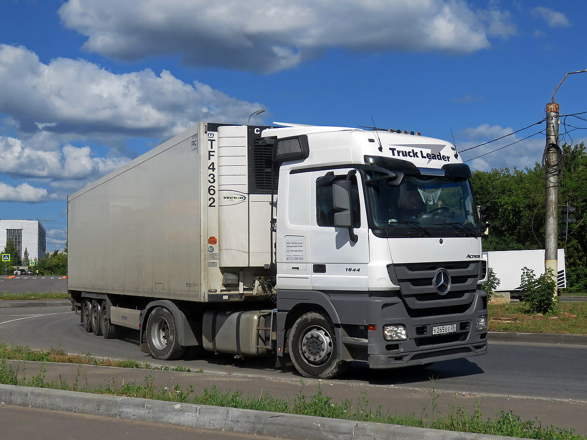 Вологодская область, № К 265 ВЕ 35 — Mercedes-Benz Actros '09 1844 [Z9M]