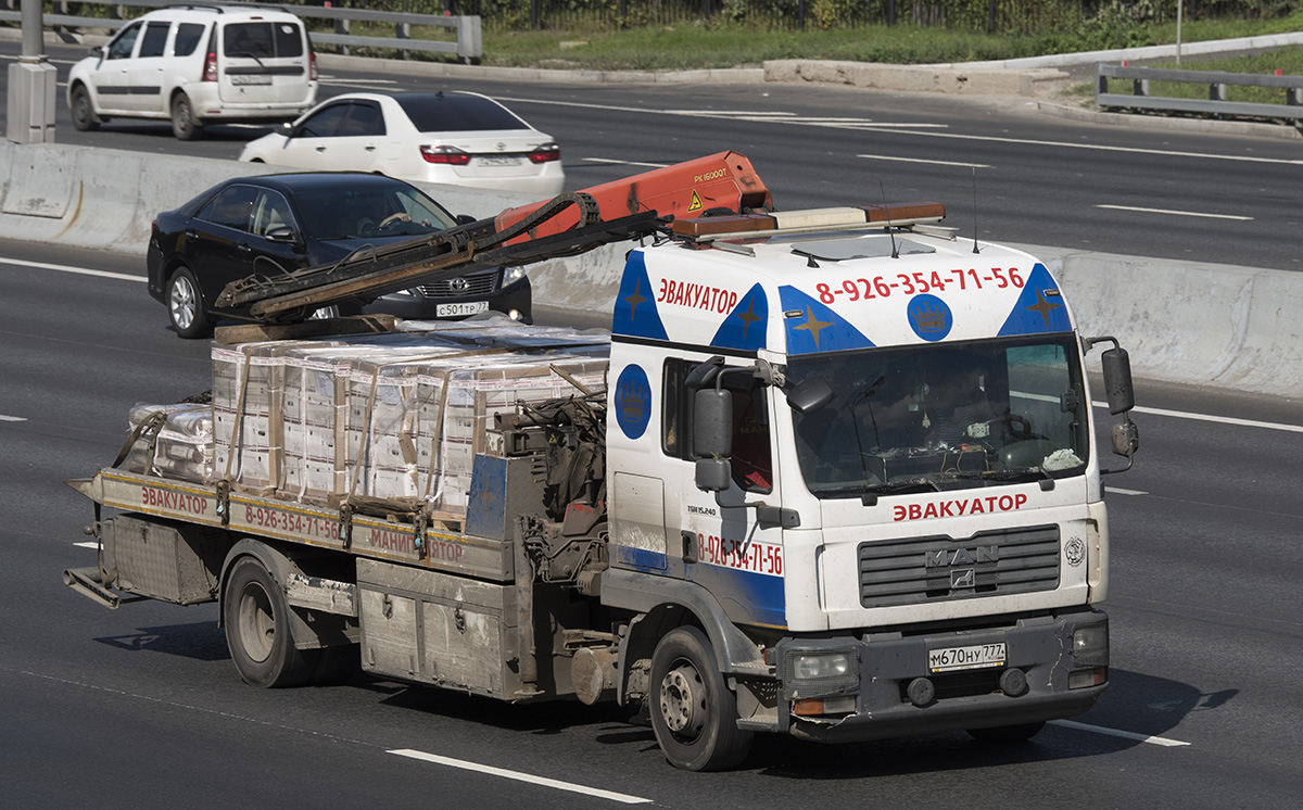 Московская область, № М 670 НУ 777 — MAN TGM 15.240