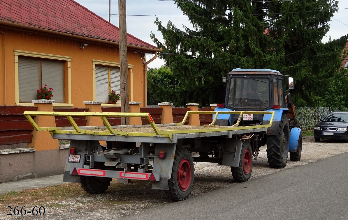 Венгрия, № YKJ-410 — IFA (общая модель); Венгрия, № YMP-465 — Беларус-82.1