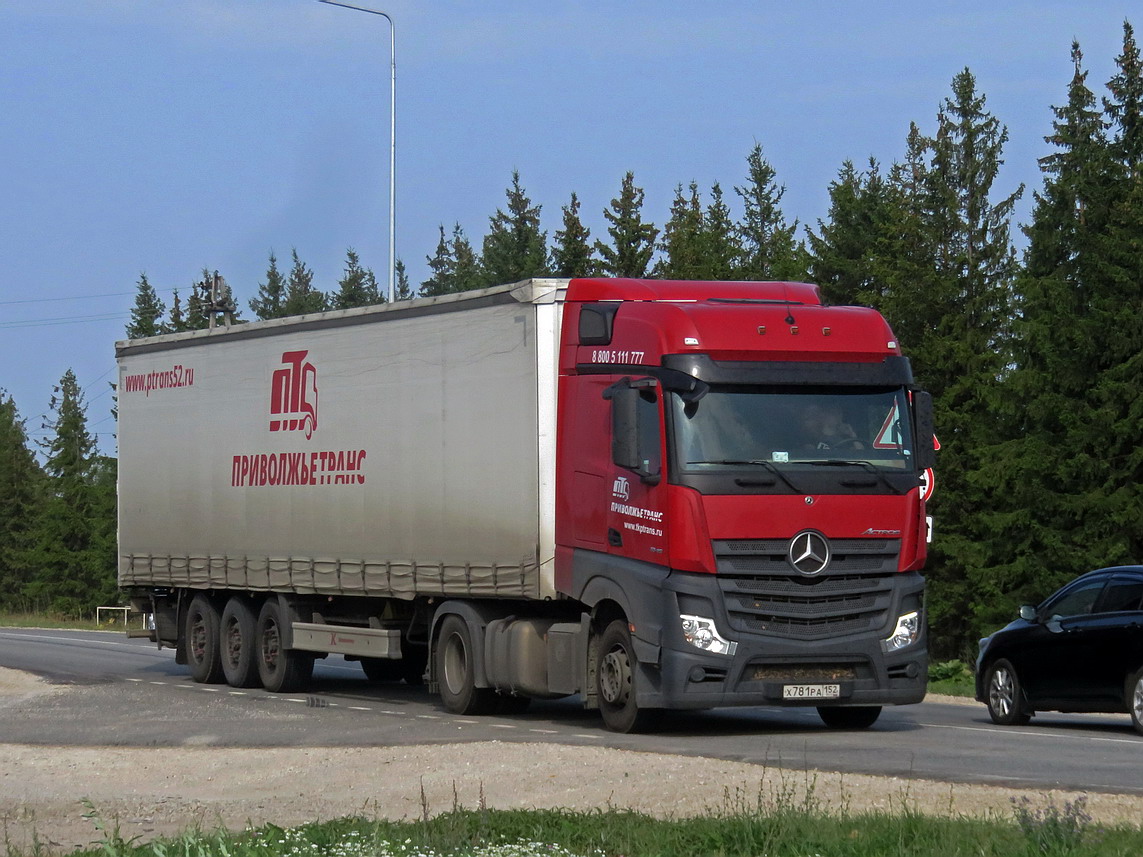 Нижегородская область, № Х 781 РА 152 — Mercedes-Benz Actros '18 1845 [Z9M]