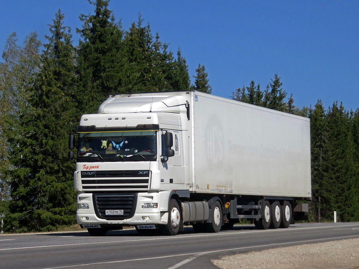 Брянская область, № Н 102 МЕ 32 — DAF XF105 FT