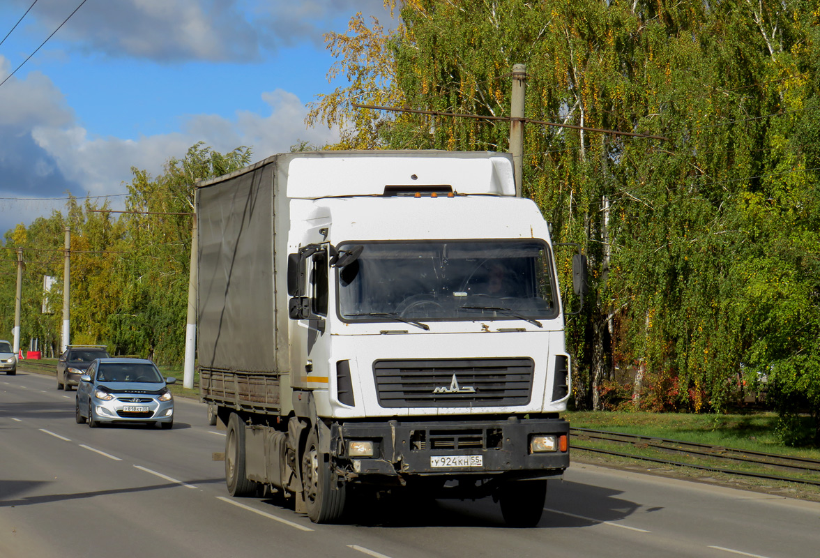 Омская область, № У 924 КН 55 — МАЗ-5340A5