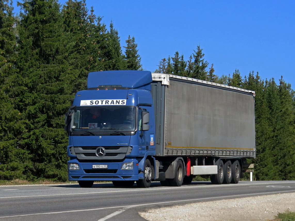 Ленинградская область, № В 190 ТС 47 — Mercedes-Benz Actros ('2009) 1841