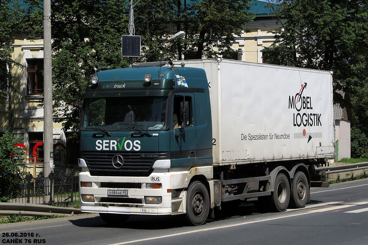 Калужская область, № О 484 АЕ 40 — Mercedes-Benz Actros ('1997) 2540