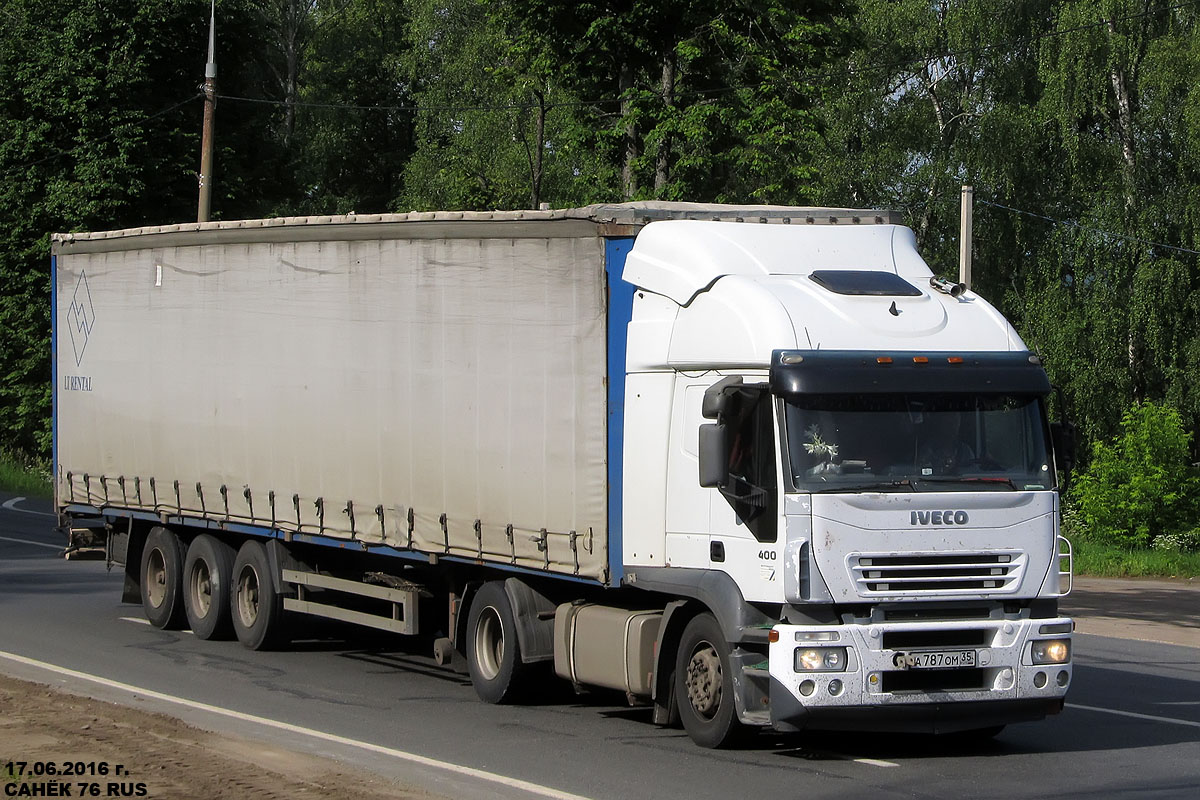 Вологодская область, № А 787 ОМ 35 — IVECO Stralis ('2002) 400