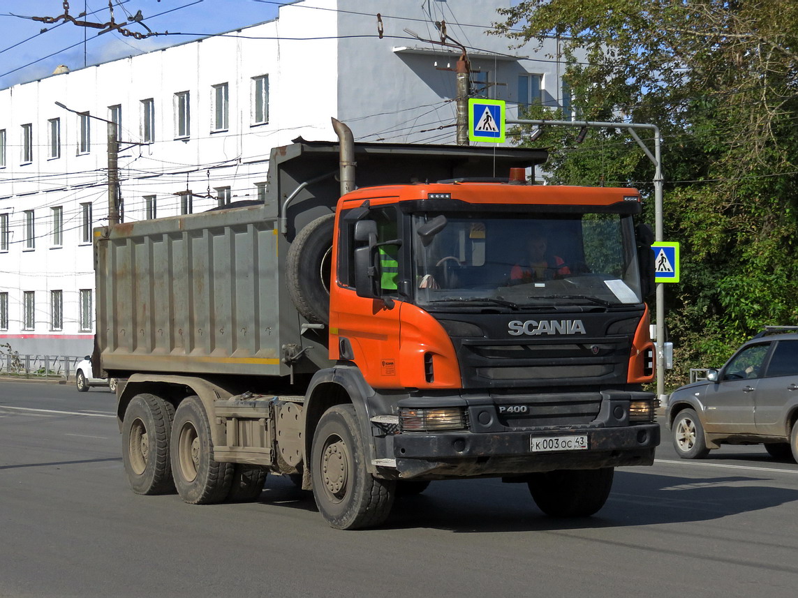 Кировская область, № К 003 ОС 43 — Scania ('2011) P400